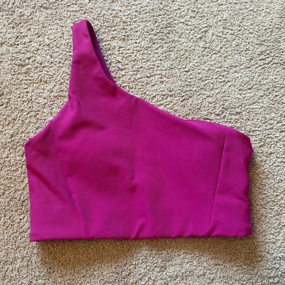 One-Shoulder Sports Bra Top